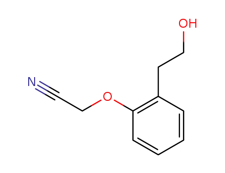 Molecular Structure of 154582-38-4 (2-(o-cyanomethyl)phenethyl alcohol)