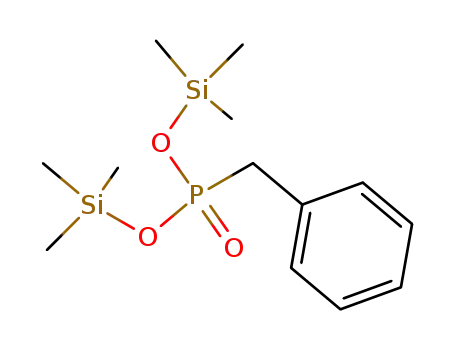 Molecular Structure of 18406-56-9 (Bis(trimethylsilyl)=(phenylmethyl) phosphonate)