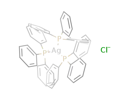 Molecular Structure of 17116-26-6 (AgCl(PPh3)3)