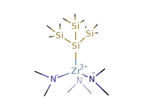 (T-4)-Tris(N-methylmethanaminato)[2,2,2-trimethyl-1,1-bis(trimethylsilyl)disilanyl]zirconium