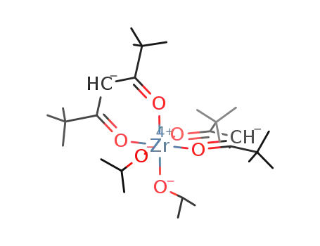 Molecular Structure of 204522-78-1 (ZIRCONIUM (IV) BIS-ISOPROPOXY BIS-TMHD)