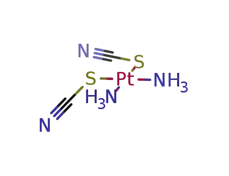 Molecular Structure of 15660-26-1 (platinum(2+) thiocyanate ammoniate (1:2:2))
