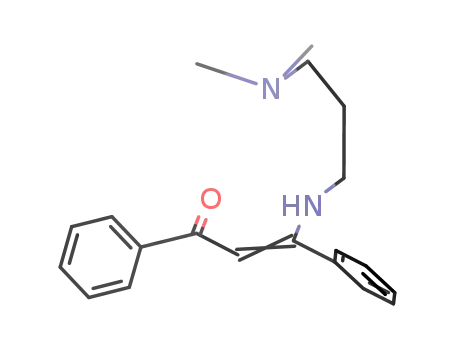 N(CH<sub>3</sub>)2CH<sub>2</sub>CH<sub>2</sub>CH<sub>2</sub>NHCC<sub>6</sub>H<sub>5</sub>CHCC<sub>6</sub>H<sub>5</sub>O
