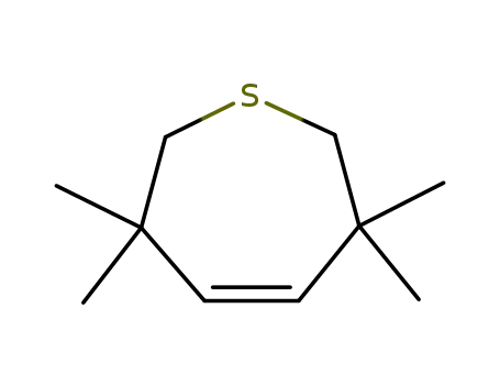 Molecular Structure of 55849-06-4 (2,2,7,7-tetramethyl-2,3,6,7-tetrahydrothiepine)