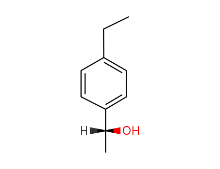 Molecular Structure of 54225-75-1 ((1R)-1-(4-ETHYLPHENYL)ETHANOL)