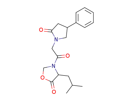 5-Oxazolidinone,
4-(2-methylpropyl)-3-[(2-oxo-4-phenyl-1-pyrrolidinyl)acetyl]-