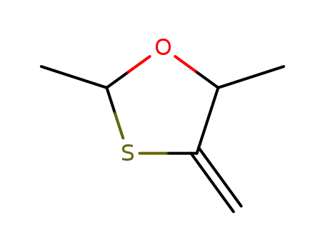 Molecular Structure of 52998-36-4 (1,3-Oxathiolane, 2,5-dimethyl-4-methylene-)