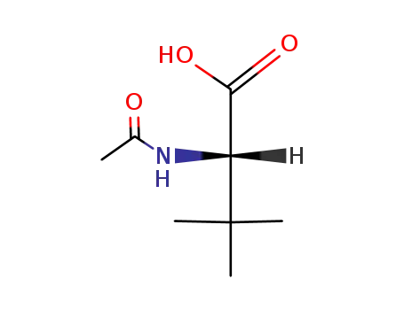 Molecular Structure of 22146-59-4 ((S)-2-acetylamino-3,3-dimethylbutyric acid)