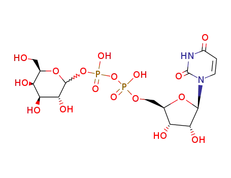 Molecular Structure of 16375-64-7 (uridine diphosphate mannose)