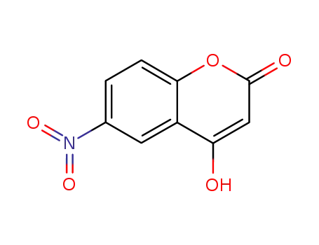 Molecular Structure of 1641-03-8 (2H-1-Benzopyran-2-one, 4-hydroxy-6-nitro-)