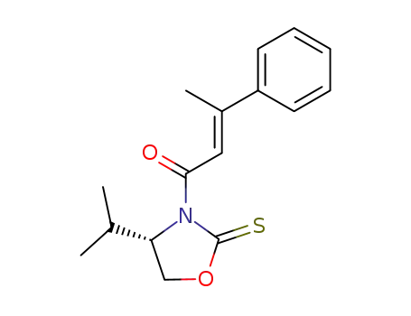 (S)-N-[3-phenyl-2-(E)-butenoyl]-4-isopropyl-1,3-oxazolidine-2-thione