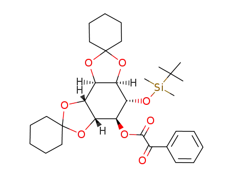 1L-4-O-benzoylformyl-3-O-(t-butyldimethylsilyl)-1,2:5,6-di-O-cyclohexylidene-chiro-inositol