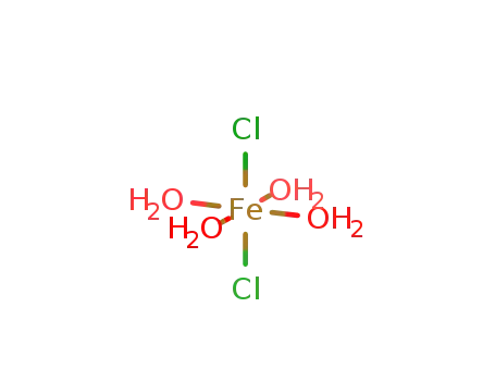 Molecular Structure of 13478-10-9 (Ferrous chloride tetrahydrate)