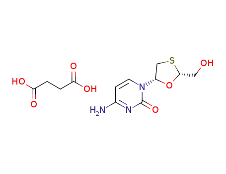 Molecular Structure of 1235712-39-6 (lamivudine succinic acid)