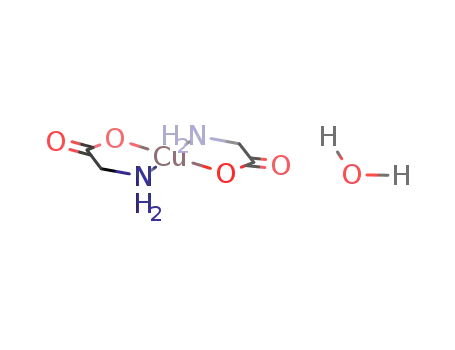 Molecular Structure of 14932-09-3 (trans-bis(glycinato)copper(II) monohydrate)