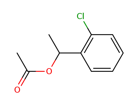 Molecular Structure of 1796-62-9 ((+/-)-1-(2-chlorophenyl)ethyl acetate)