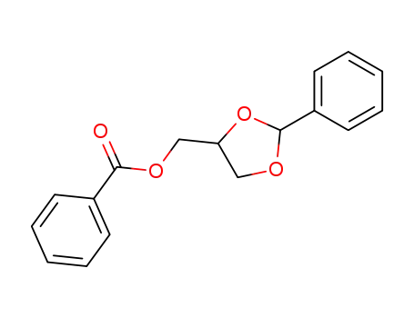 Molecular Structure of 101597-44-8 ((2-phenyl-1,3-dioxolan-4-yl)methyl benzoate)