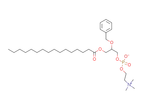 Molecular Structure of 18678-97-2 (rac.-1-Palmitoyl-glycerin-benzylether-<sup>(2)</sup>-phosphorsaeure-<sup>(3)</sup>-monocholinester)