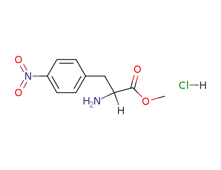 Molecular Structure of 67877-95-6 ((S)-4-NITROPHENYLALANINE METHYL ESTER HYDROCHLORIDE)