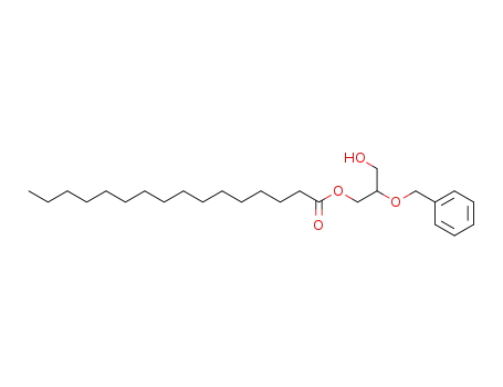 Molecular Structure of 62106-90-5 (Hexadecanoic acid, 3-hydroxy-2-(phenylmethoxy)propyl ester)