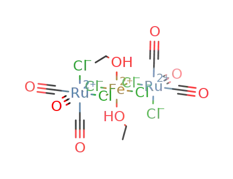 [Ru2Cl2(μ-Cl)4(CO)6Fe(CH3CH2OH)2]