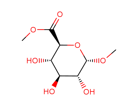 Molecular Structure of 528584-66-9 (alpha-L-Glucopyranosiduronic acid, methyl, methyl ester (9CI))