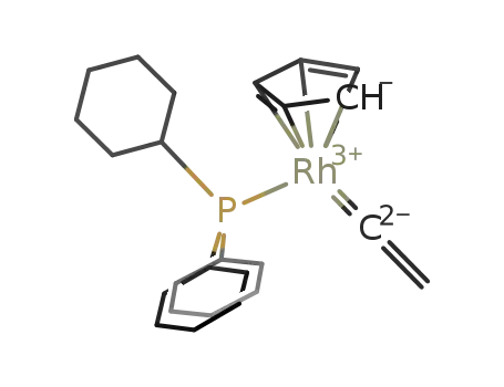 (C<sub>5</sub>H<sub>5</sub>)Rh(CCH<sub>2</sub>)(P(C<sub>6</sub>H<sub>11</sub>)3)