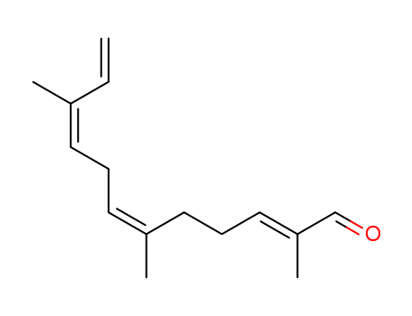 (2E,6E,9E)-2,6,10-trimethyldodeca-2,6,9,11-tetraenal