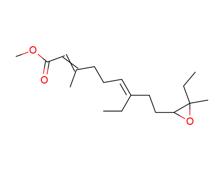 2,6-Nonadienoic acid,7-ethyl-9-(3-ethyl-3-methyl-2-oxiranyl)-3-methyl-, methyl ester