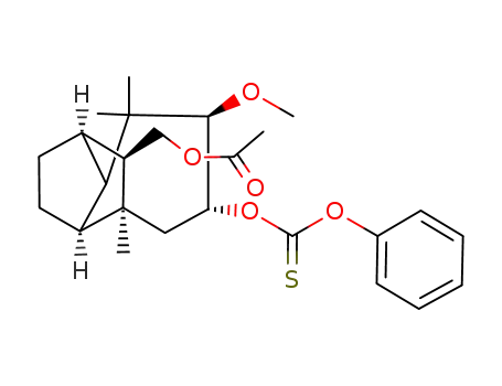 Acetic acid (1R,3aS,4S,6R,7R,9R)-7-methoxy-4,8,8-trimethyl-6-phenoxythiocarbonyloxy-decahydro-1,4-methano-azulen-9-ylmethyl ester