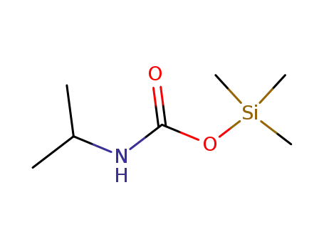 Molecular Structure of 89029-19-6 (Carbamic acid, (1-methylethyl)-, trimethylsilyl ester)