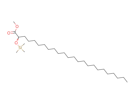 Molecular Structure of 56784-04-4 (2-Trimethylsilyloxytetracosanoic acid methyl ester)