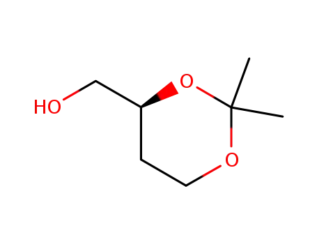 Molecular Structure of 85287-64-5 ((4S)-2,2-Dimethyl-1,3-dioxane-4-methanol)