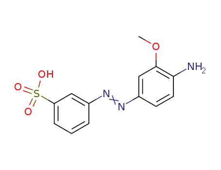 Molecular Structure of 138-28-3 (3-METHOXY-4-AMINO AZO BENZENE-3'-SULFONIC ACID)