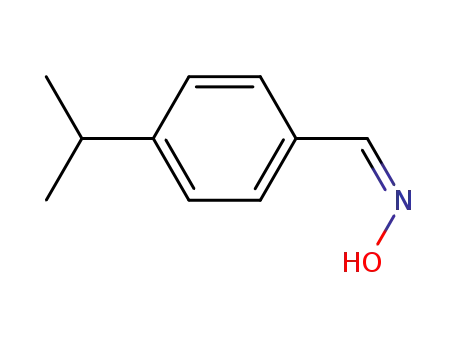 Molecular Structure of 3717-18-8 (Benzaldehyde, 4-(1-methylethyl)-, oxime, (Z)- (9CI))