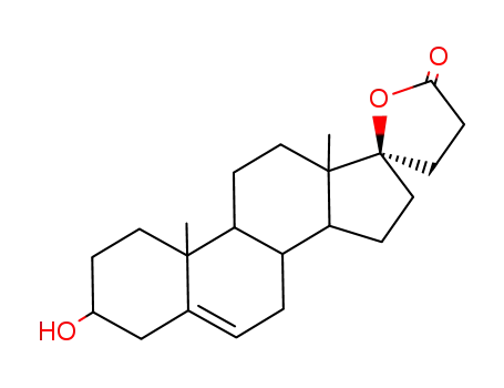Molecular Structure of 14009-58-6 (Androst-5-ene-3,17-diol-17-propanoic acid lactone)