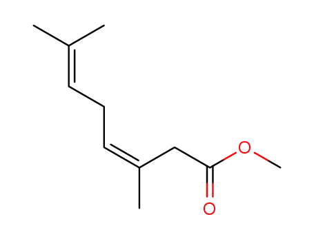 Molecular Structure of 16750-88-2 ((Z)-3,7-Dimethyl-3,6-octadienoic acid methyl ester)