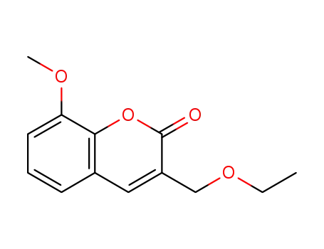 Molecular Structure of 1195865-23-6 (3-ethoxymethyl-8-methoxycoumarin)