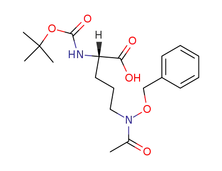 N<sup>2</sup>-(tert-butoxycarbonyl)-N<sup>5</sup>-acetyl-N<sup>5</sup>-(benzyloxy)-L-ornithine