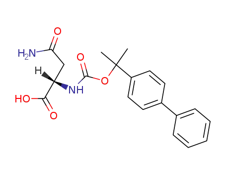 Molecular Structure of 18635-06-8 (N2-[(1-[1,1'-biphenyl]-4-yl-1-methylethoxy)carbonyl]-L-asparagine)