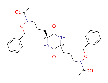 N,N’-{[(2S,5S)-3,6-dioxopiperazine-2,5-diyl]bis(propane-3,1-diyl)}bis[N-(benzyloxy)acetamide]