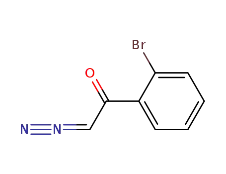 Molecular Structure of 46004-44-8 (Ethanone, 1-(2-bromophenyl)-2-diazo-)