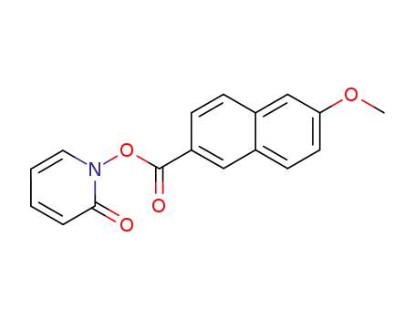 Molecular Structure of 390755-11-0 (2(1H)-Pyridinone, 1-[[(6-methoxy-2-naphthalenyl)carbonyl]oxy]-)