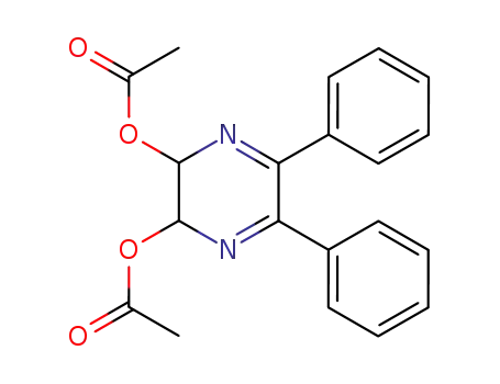 Acetic acid 3-acetoxy-5,6-diphenyl-2,3-dihydro-pyrazin-2-yl ester