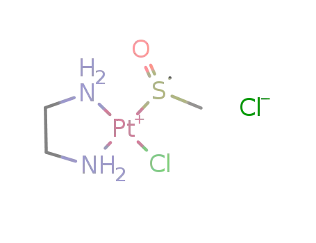 Molecular Structure of 91513-56-3 (1,2-ethanediamine, compd. with chloro(methylsulfinyl)methane, platinum(4+) salt, hydrochloride (1:1:1:4))