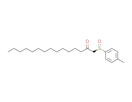 1-((R)-Toluene-4-sulfinyl)-pentadecan-2-one