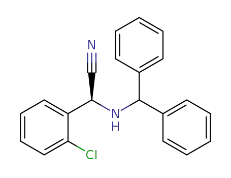 (S)-α-(2-chlorophenyl)-α-[(diphenylmethyl)amino]acetonitrile