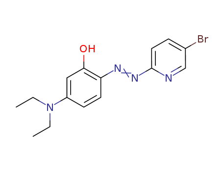 Phenol,2-[2-(5-bromo-2-pyridinyl)diazenyl]-5-(diethylamino)- cas  14337-53-2