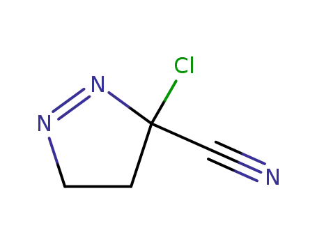 3H-Pyrazole-3-carbonitrile, 3-chloro-4,5-dihydro-