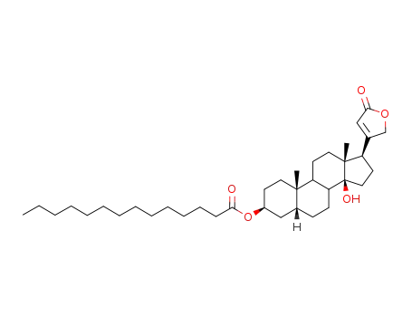 Molecular Structure of 128701-09-7 (digitoxigenin myristate)